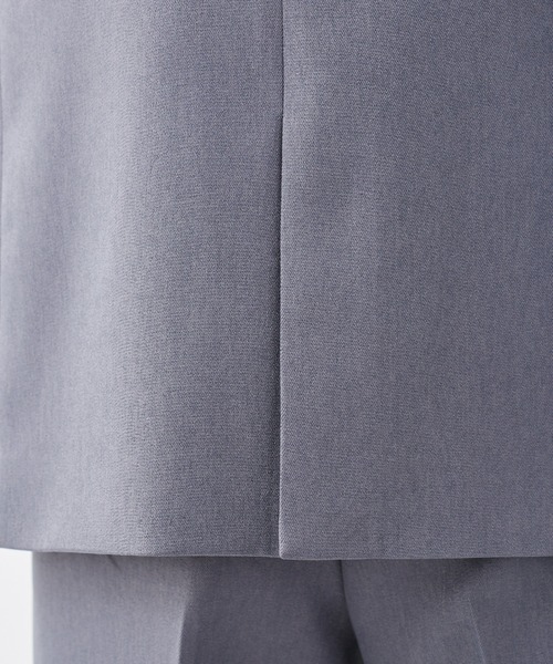 KASHIYAMA（カシヤマ）の「＜ウォッシャブル＞ウールライクポーリーツイルノーカラーロングジャケット（ノーカラージャケット・レディース・ライトブルー/ブラウン/モカ/ピンクベージュ/グレー・マルチサイズ）」の17枚目の写真