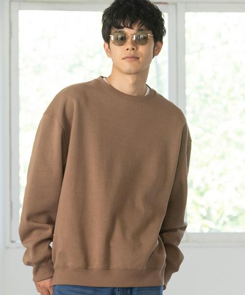 coen（コーエン）の「ダンボールリラックスクルーネックプルオーバー（スウェット・メンズ・ブラック/グレー/ベージュ/パープル・SMALL/MEDIUM/LARGE/X-LARGE）」の3枚目の写真