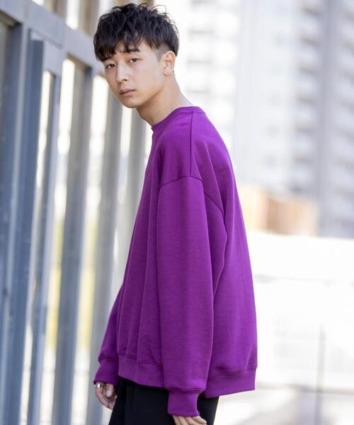 coen（コーエン）の「ダンボールリラックスクルーネックプルオーバー（スウェット・メンズ・ブラック/グレー/ベージュ/パープル・SMALL/MEDIUM/LARGE/X-LARGE）」の4枚目の写真