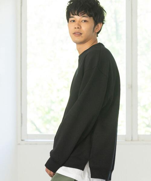 coen（コーエン）の「ダンボールリラックスクルーネックプルオーバー（スウェット・メンズ・ブラック/グレー/ベージュ/パープル・SMALL/MEDIUM/LARGE/X-LARGE）」の5枚目の写真