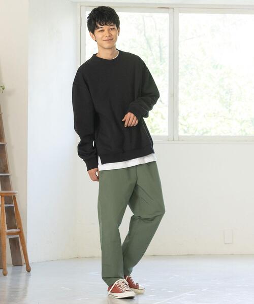 coen（コーエン）の「ダンボールリラックスクルーネックプルオーバー（スウェット・メンズ・ブラック/グレー/ベージュ/パープル・SMALL/MEDIUM/LARGE/X-LARGE）」の6枚目の写真