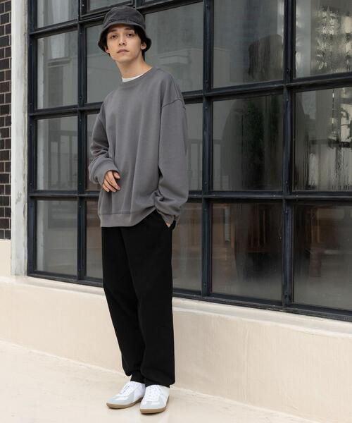 coen（コーエン）の「ダンボールリラックスクルーネックプルオーバー（スウェット・メンズ・ブラック/グレー/ベージュ/パープル・SMALL/MEDIUM/LARGE/X-LARGE）」の8枚目の写真
