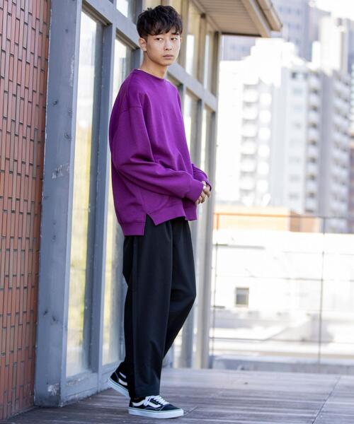 coen（コーエン）の「ダンボールリラックスクルーネックプルオーバー（スウェット・メンズ・ブラック/グレー/ベージュ/パープル・SMALL/MEDIUM/LARGE/X-LARGE）」の12枚目の写真