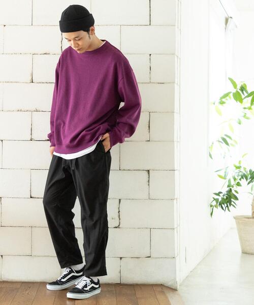 coen（コーエン）の「ダンボールリラックスクルーネックプルオーバー（スウェット・メンズ・ブラック/グレー/ベージュ/パープル・SMALL/MEDIUM/LARGE/X-LARGE）」の14枚目の写真