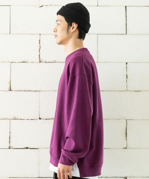 coen（コーエン）の「ダンボールリラックスクルーネックプルオーバー（スウェット・メンズ・ブラック/グレー/ベージュ/パープル・SMALL/MEDIUM/LARGE/X-LARGE）」の18枚目の写真