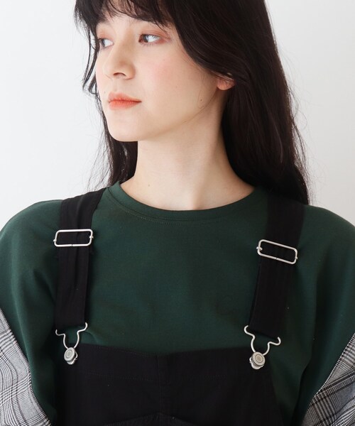 Cutie Blonde（キューティーブロンド）の「◆【S-L】ミリタリーオーバーオール（サロペット/オーバーオール・レディース・カーキ/パープル/ブラック・03/01/02）」の15枚目の写真