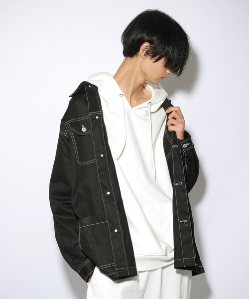 PBLIM（ページボーイリム）の「【PAGEBOYLIM】ハイショクカバーオール（カバーオール・レディース・ベージュ/ブラック・MEDIUM/LARGE）」の22枚目の写真