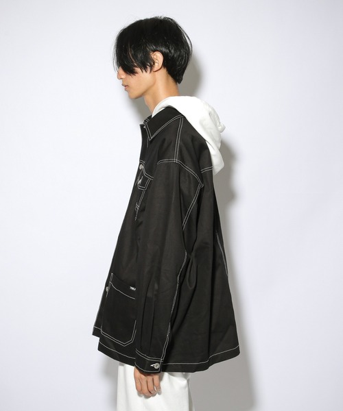 PBLIM（ページボーイリム）の「【PAGEBOYLIM】ハイショクカバーオール（カバーオール・レディース・ベージュ/ブラック・MEDIUM/LARGE）」の20枚目の写真