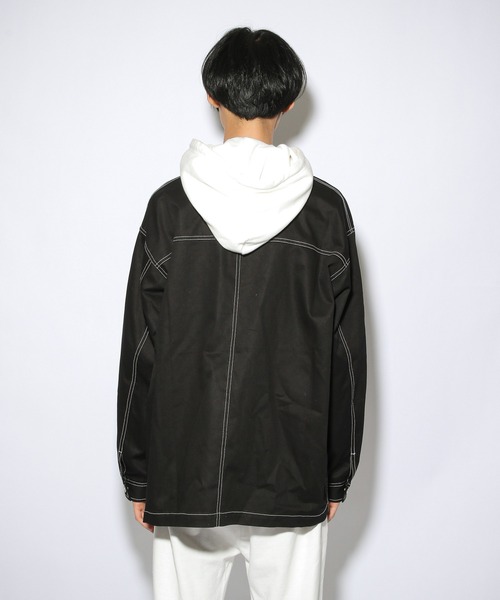 PBLIM（ページボーイリム）の「【PAGEBOYLIM】ハイショクカバーオール（カバーオール・レディース・ベージュ/ブラック・MEDIUM/LARGE）」の9枚目の写真