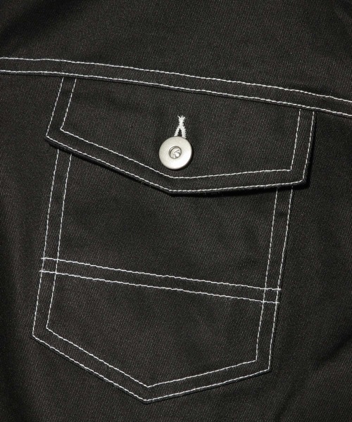 PBLIM（ページボーイリム）の「【PAGEBOYLIM】ハイショクカバーオール（カバーオール・レディース・ベージュ/ブラック・MEDIUM/LARGE）」の10枚目の写真