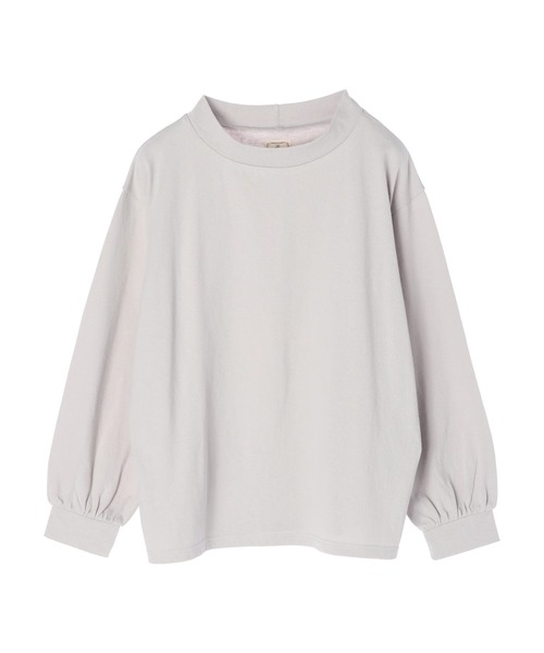 CRAFT STANDARD BOUTIQUE（クラフトスタンダードブティック）の「モックネックプルオーバー　＊（Tシャツ/カットソー・レディース・ライトグレー/ブラック/ベージュ/オフホワイト/ブルー/グリーン/モカ/テラコッタ・FREE）」の4枚目の写真