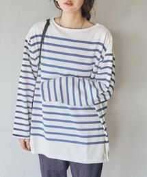 coen | パネルボーダーロングスリーブTシャツ(Tシャツ/カットソー)