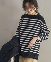 coen | パネルボーダーロングスリーブTシャツ(Tシャツ/カットソー)