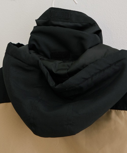 GERRY(ジェリー)の「【KIDS】【GERRY×ROPE' PICNIC】バイカラーマウンテンパーカー(マウンテンパーカー・キッズ・ブラック/パープル・110/120/130/140)」の3枚目の写真