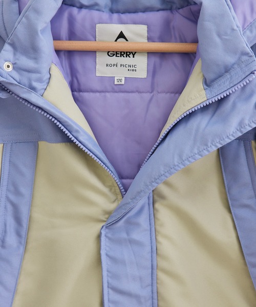 GERRY(ジェリー)の「【KIDS】【GERRY×ROPE' PICNIC】バイカラーマウンテンパーカー(マウンテンパーカー・キッズ・ブラック/パープル・110/120/130/140)」の4枚目の写真