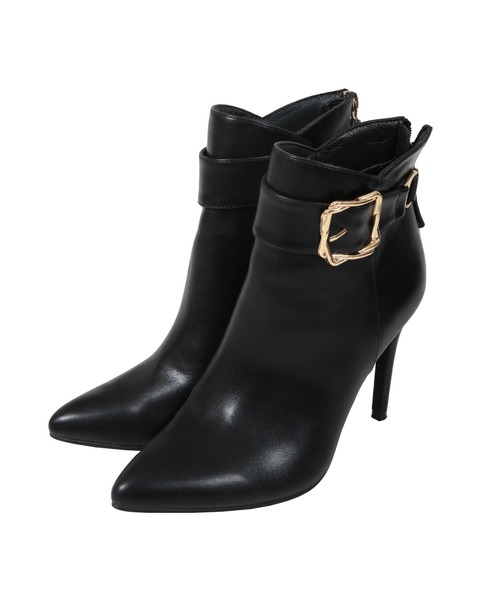 Julia Boutique(ジュリアブティック)の「2WAY・バックルベルトポインテッドトゥショートブーツ/21512(ブーツ・レディース・ブラック/アイボリー・LL/3L/S/M/L)」の15枚目の写真