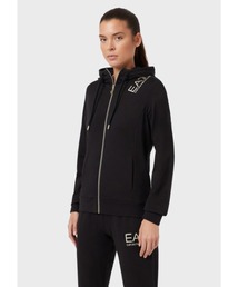 【エンポリオ アルマーニ EA7】TRAIN CORE LADY EA7ロゴ ジップアップフーディ