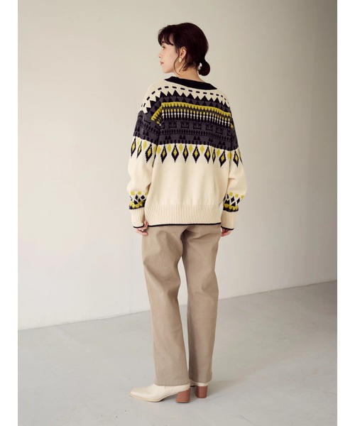 YECCA VECCA（イェッカヴェッカ）の「裏起毛ストレートパンツ＊（その他パンツ・レディース・アイボリー/ベージュ・S/M）」の12枚目の写真