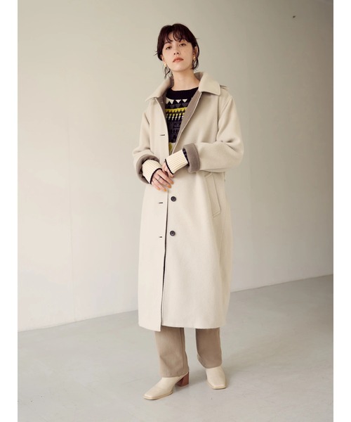 YECCA VECCA（イェッカヴェッカ）の「裏起毛ストレートパンツ＊（その他パンツ・レディース・アイボリー/ベージュ・S/M）」の21枚目の写真