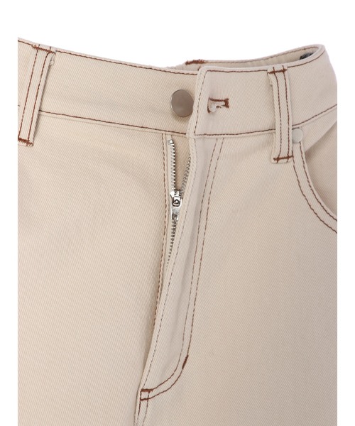 YECCA VECCA（イェッカヴェッカ）の「裏起毛ストレートパンツ＊（その他パンツ・レディース・アイボリー/ベージュ・S/M）」の7枚目の写真