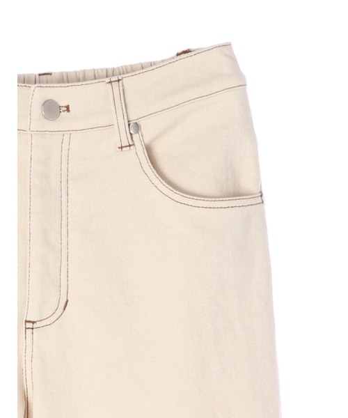 YECCA VECCA（イェッカヴェッカ）の「裏起毛ストレートパンツ＊（その他パンツ・レディース・アイボリー/ベージュ・S/M）」の8枚目の写真