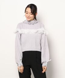 Swankiss | WS cable tulle knit(ニット/セーター)
