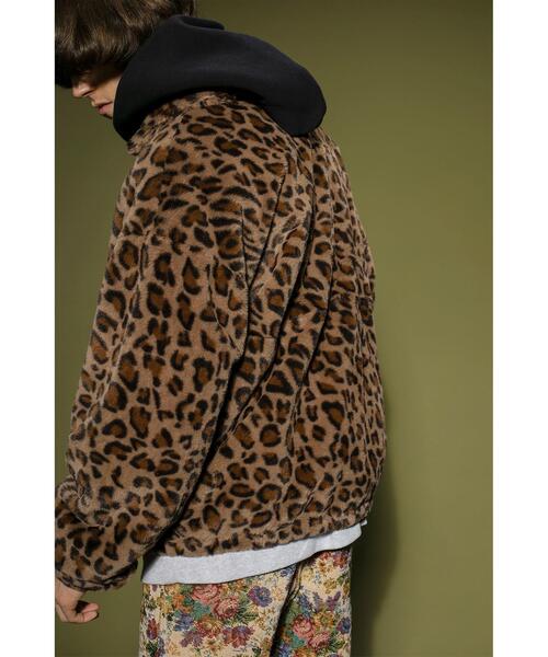 monkey time＞ LEO FAUX FUR ZIP/BSN/ブルゾン