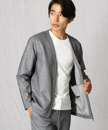 COMME CA MEN（コムサメン）の「【Down Fabric】ジップアップ　はっぴカーディガン（カーディガン/ボレロ・メンズ）」