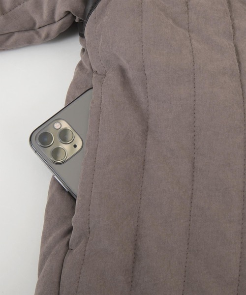 titivate（ティティベイト）の「ﾗｲﾝｷﾙﾄﾉｰｶﾗｰｼﾞｬｹｯﾄ（ノーカラージャケット・レディース・ブラック/アイボリー/ブラウン系その他/グレイッシュベージュ・FREE）」の21枚目の写真