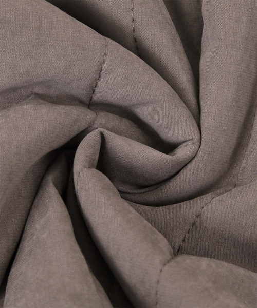 titivate（ティティベイト）の「ﾗｲﾝｷﾙﾄﾉｰｶﾗｰｼﾞｬｹｯﾄ（ノーカラージャケット・レディース・ブラック/アイボリー/ブラウン系その他/グレイッシュベージュ・FREE）」の12枚目の写真