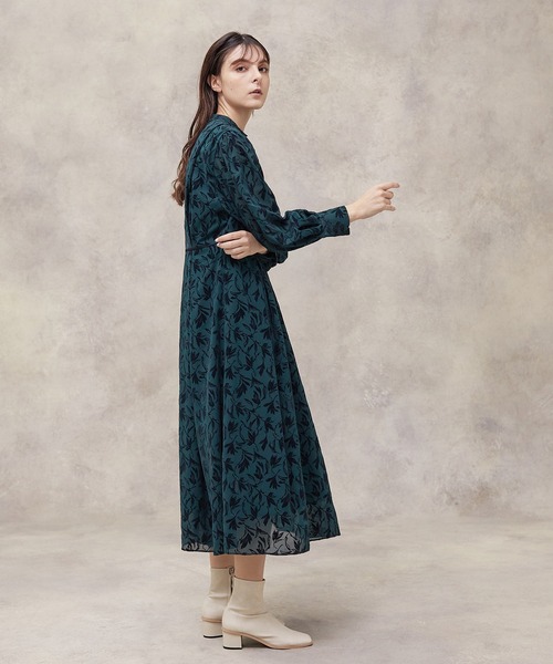 【PUBLIC TOKYO】リーフフロッキーワンピース PUBLIC TOKYO（パブリックトウキョウ）の「リーフフロッキーワンピース