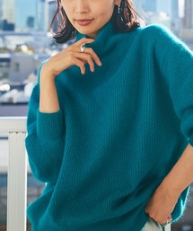 RIVE DROITE | シーズンムードたっぷりに仕上げた一枚　FOX混ボリュームスリーブニット(ニット/セーター)