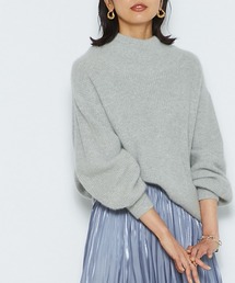 RIVE DROITE | シーズンムードたっぷりに仕上げた一枚　FOX混ボリュームスリーブニット(ニット/セーター)