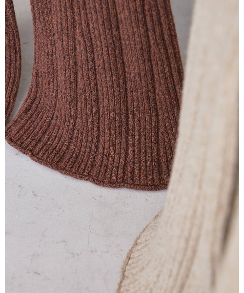 TODAYFUL(トゥデイフル)の「ランダムリブニットパンツ(その他パンツ・レディース・ベージュ/チョコ・36inch/38inch)」の20枚目の写真