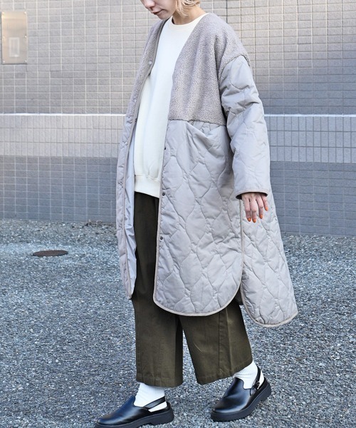 から厳選した セール ボアキルティングコート ノーカラーコート Lupilien ルピリアン のファッション おすすめ品 Arenatheatre Net