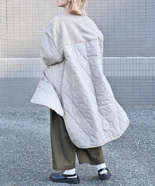 から厳選した セール ボアキルティングコート ノーカラーコート Lupilien ルピリアン のファッション おすすめ品 Arenatheatre Net