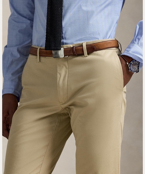 POLO RALPH LAUREN（ポロ ラルフ ローレン）の「ストレッチ スリム フィット チノ パンツ（チノパンツ・メンズ・ブラウン系3・34/32/32/32/38/32/31/32/40/32/32/30/30/30/30/32/36/32/33/32/42/32/28/30/34/30/36/34/44/34/33/34/34/34/29/32/38/34/29/30）」の3枚目の写真
