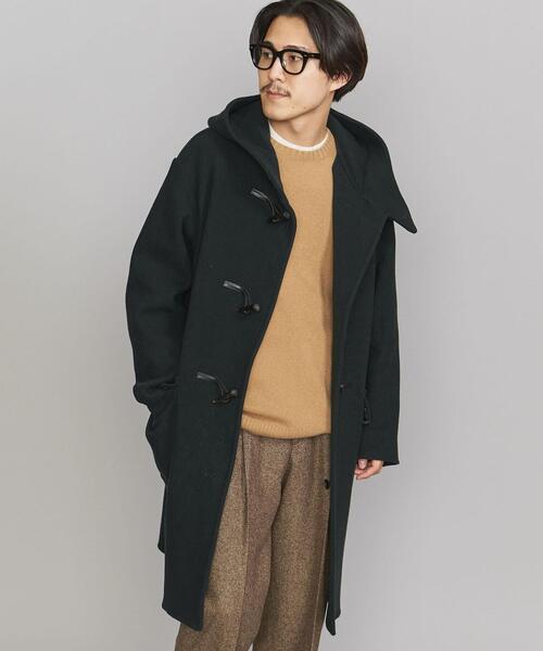 BEAUTY&YOUTH UNITED ARROWS（ビューティーアンドユースユナイテッドアローズ）の「BY ダブル メルトン ダッフル コート（ダッフルコート・メンズ・ダークグリーン/ベージュ/ネイビー・S/M/L/XL）」の18枚目の写真