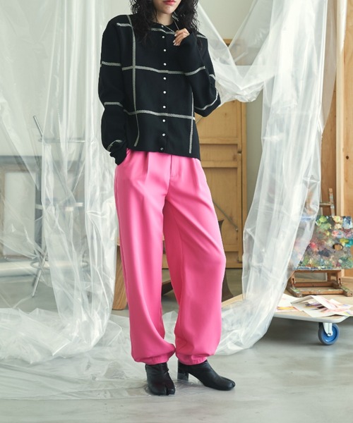 VACANCY（ヴァカンシー）の「アソート柄ニットカーディガン（カーディガン/ボレロ・レディース・ブラック/オレンジ/ブルー/アイボリー・FREE）」の20枚目の写真