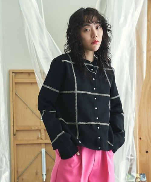 VACANCY（ヴァカンシー）の「アソート柄ニットカーディガン（カーディガン/ボレロ・レディース・ブラック/オレンジ/ブルー/アイボリー・FREE）」の17枚目の写真