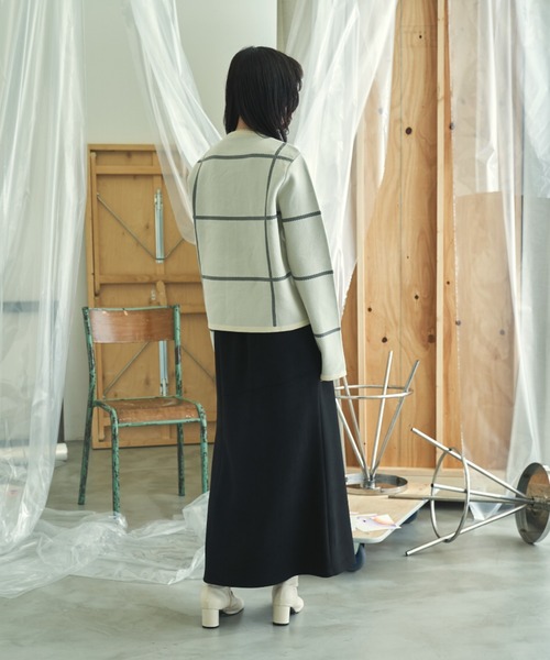 VACANCY（ヴァカンシー）の「アソート柄ニットカーディガン（カーディガン/ボレロ・レディース・ブラック/オレンジ/ブルー/アイボリー・FREE）」の14枚目の写真