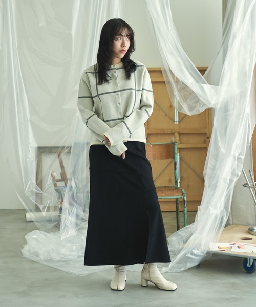 VACANCY（ヴァカンシー）の「アソート柄ニットカーディガン（カーディガン/ボレロ・レディース・ブラック/オレンジ/ブルー/アイボリー・FREE）」の12枚目の写真