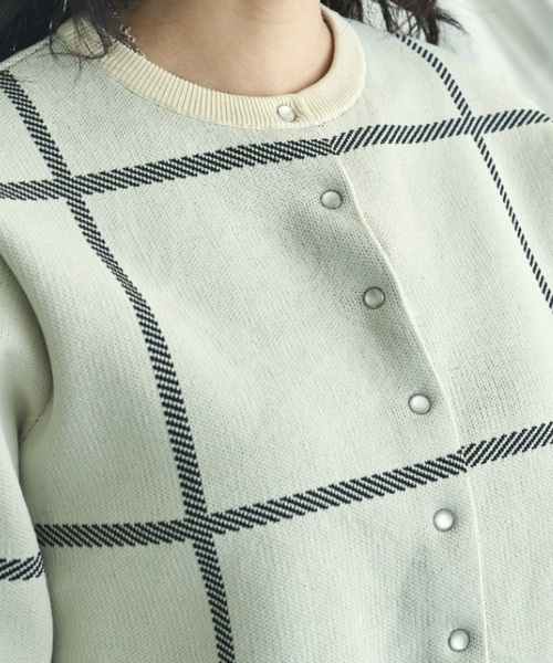 VACANCY（ヴァカンシー）の「アソート柄ニットカーディガン（カーディガン/ボレロ・レディース・ブラック/オレンジ/ブルー/アイボリー・FREE）」の16枚目の写真