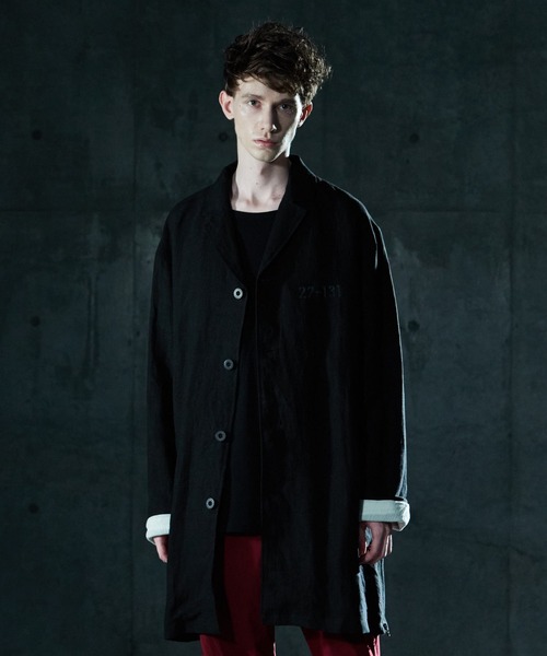 VIRGOwearworks（ヴァルゴウェアワークス）の「MILITARY HEMP COAT（チェスターコート・メンズ・ブルー/カーキ/ブラック・2/4/3）」の6枚目の写真