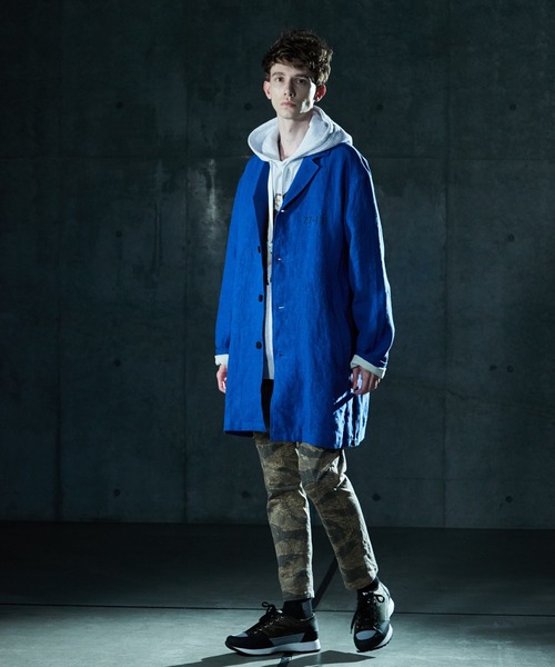 VIRGOwearworks（ヴァルゴウェアワークス）の「MILITARY HEMP COAT（チェスターコート・メンズ・ブルー/カーキ/ブラック・2/4/3）」の10枚目の写真