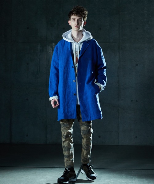 VIRGOwearworks（ヴァルゴウェアワークス）の「MILITARY HEMP COAT（チェスターコート・メンズ・ブルー/カーキ/ブラック・2/4/3）」の11枚目の写真