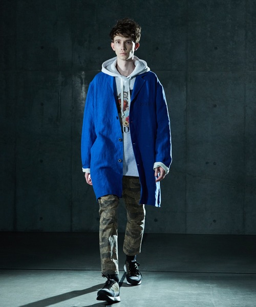 VIRGOwearworks（ヴァルゴウェアワークス）の「MILITARY HEMP COAT（チェスターコート・メンズ・ブルー/カーキ/ブラック・2/4/3）」の12枚目の写真