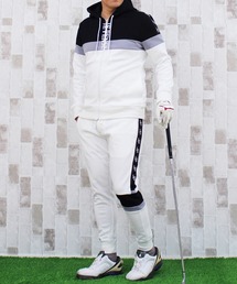 TopIsm（トップイズム）の「切替&ロゴデザイン ゴルフ上下セットアップ ゴルフウェア（ゴルフグッズ・メンズ）」