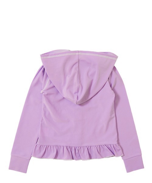 devirock（デビロック）の「裾フリル長袖ジップラッシュガード（ラッシュガード・キッズ・ホワイト/ピンク/グリーン系その他/ライトパープル/ブルーグレー・110cm/100cm/120cm/130cm/140cm/150cm/160cm）」の11枚目の写真