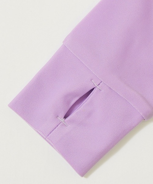 devirock（デビロック）の「裾フリル長袖ジップラッシュガード（ラッシュガード・キッズ・ホワイト/ピンク/グリーン系その他/ライトパープル/ブルーグレー・110cm/100cm/120cm/130cm/140cm/150cm/160cm）」の14枚目の写真